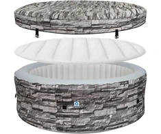 Spa ogrodowe, jacuzzi pompowane AVENLI NICE 6 osobowe 204x70 cegła