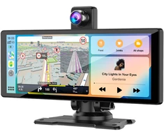 Automobilio multimedijos sistema Kruger &amp; Matz KM2021 | Android Auto ir Apple CarPlay | 9" ekranas | Vaizdo registratorius