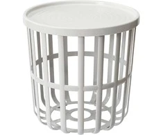 Stolik Staliukas Branq 1850 baltas Zen stalas