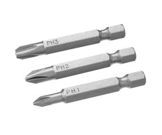 Stanley Koncówki Atsuktuvų antgalių rinkinys – „Philips“ ph1, 2, 3/50 (3 vnt.)