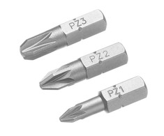 Stanley Antgaliai wkrętarskie - pozidriv pz1,2,3/25 (3 vnt..)