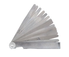 Szczelinomierz Tarpumatukas, 17 numerių, 100 mm, 0,02–1,00 mm, prolinas
