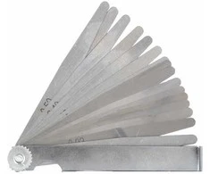 Szczelinomierz Tarpumatukas, 17 numerių, 200 mm, 0,02–1,00 mm, prolinas