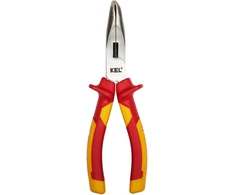 Szczypce wydłuzone wygięte vde 180mm kel