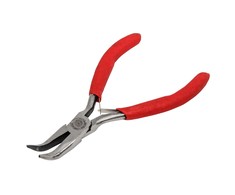 Szczypce Profesionalios lenktos replės 120 mm "micro", PVC prolinas