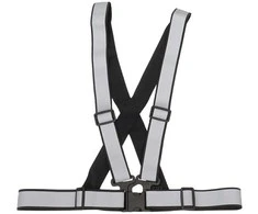 Atšvaitinė liemenė su diržais – juoda AMIO-03938