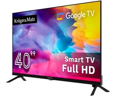 Televizorius Kruger &amp; Matz 40" FHD Google TV 5.0, DVB-T2/S2/T/C H.265 HEVC