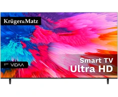 Kruger &amp; Matz Televizorius KrugerMatz 50 colių UHD išmanusis DVB-T2/S2 H.265 Hevc VIDAA televizorius