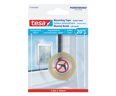 Tesa Taśma Tvirtinimo juosta 1,5 m: 19 mm skaidri (77740-00007-00)