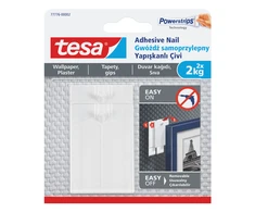 Tesa Gwoździe Lipnios vinys, 2 vnt. <2kg, tapetams (+6 pl.) (77776-00007-00)