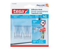 Tesa Haczyki Dekoratyviniai kabliukai 2 vnt. iki 1kg (+4 vnt.) (77735-00007-00)