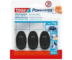 Drabužių kabliukas Tesa tesa 58275, juoda