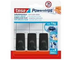 Drabužių kabliukas Tesa tesa 58278, juoda