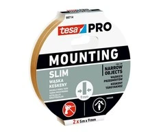 Lipni dvipusė juosta lauko darbams TESA SLIM (2 vnt.) 5m x 9mm 66714-00001-00