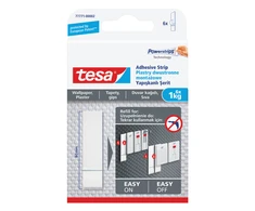Tesa Plastry 6 vnt. tapetų tvirtinimo pleistrai, iki 1kg [77771-00007-00]
