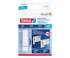 Tesa Plastry Plytelių tvirtinimo tinkai, 6 vnt., iki 3kg (77761-00007-00)