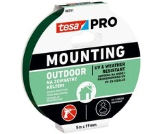 Lipni dvipusė juosta lauko darbams TESA 5m x 19mm 66751-00005-00