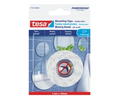 Tesa Taśma Veidrodžių tvirtinimo juosta 1,5 m: 19 mm (77744-00007-00)
