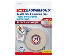 Tesa „Powerbond“ tvirtinimo juosta vidaus reikmėms 1,5 m: 19 mm (<4,2kg / 10 cm)
