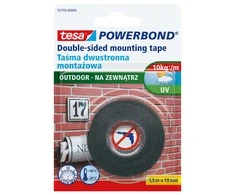 Tesa DVIPUSĖ LIPNIOJI JUOSTA LAUKO DARBAMS (10 kg 1,5 m X 19 mm)