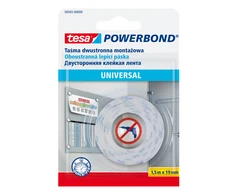 Dvipusė lipni juosta vidaus darbams TESA Universal, 1,5x19mm