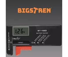 Bigstren 19898 baterijų testeris/skaitiklis