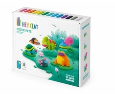 TM Toys Rankdarbių rinkinys Hey Clay egzotiniai gyvūnai