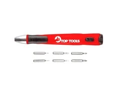 Antgaliukų rinkinys TOP TOOLS 7 vnt. (25 mm ilgio, 1/4" kvadratinė pavara)