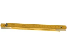 Top Tools Metras medinis 1 m., sulankstomas, geltonas