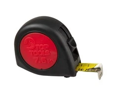 Plieninė ruletė TOP TOOLS „SOFT GRIP“, 7,5 m x 25 mm