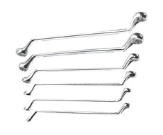 Top Tools Ofsetiniai žiediniai veržliarakčiai 6-17 mm, rinkinyje 6 vnt
