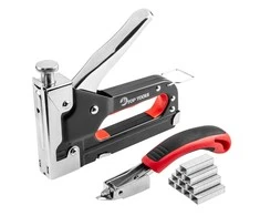 Top Tools Zszywacz Apmušalų kablių pistoletas 6-14 mm, J formos kabės, kablių išėmėjas