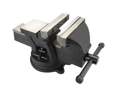 Stalo spaustuvas TOPEX 07A210, 100 mm, besisukantis, su priekalu