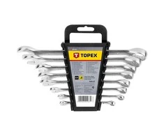 Kombinuotų veržliarakčių komplektas Topex 35D756; 6-19 mm; 8 vnt.