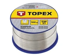 Topex Skardinis lydmetalis 60% Sn, 1,5 mm viela, 100 g