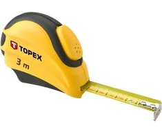 Miara Plieninė ruletė TOPEX su automatiniu užraktu, 3 m x 16 mm