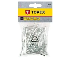 Kniedės aliuminės 50vnt. Topex | 4,8x14,5mm