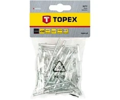 Nity Kniedės aliuminės TOPEX 4x12,5mm