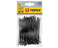 ‎Opaski Kabelių raišteliai 2,5 x 100 mm, 100 vnt., juodi