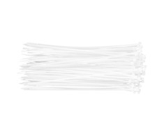 Užveržimo dirželiai TOPEX 2,5mm x 200mm Balti 100 vnt.