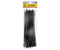 Užveržimo dirželiai TOPEX 3,6mm x 300mm 100vnt. Juodi