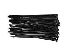 ‎Opaski Užveržimo dirželiai TOPEX 4,8mm x 200mm, 75 vnt., Juodi