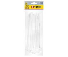 ‎Opaski Užveržimo dirželiai TOPEX 4,8mmx200mm 75vnt. Balti