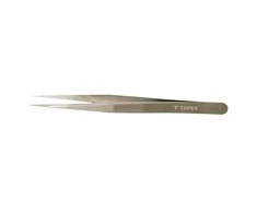 Pincetas TOPEX 32D425, tiesus, 135 mm, anglinis plienas