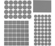 Podkładki Lipnūs veltinio įklotai, pilki, 106 vnt.
