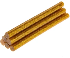 Topex Wkłady klejowe 11 mm, brokatowe auksinė, 6 vnt.