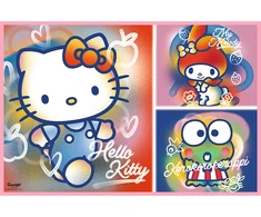 Trefl Dėlionė 2x200 vnt. - Hello Kitty ir draugai