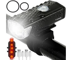 Trizand Usb led dviračio žibintas + galinis žibintas