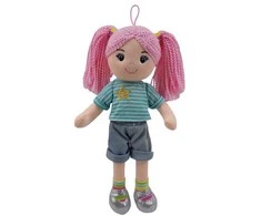 Tulilo Lėlė Kaja skudurinė lėlė 35 cm