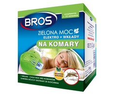 BROS Žalias ELECTRO POWER + 10vnt UODŲ PAPILDOMOSIOS KASETĖS